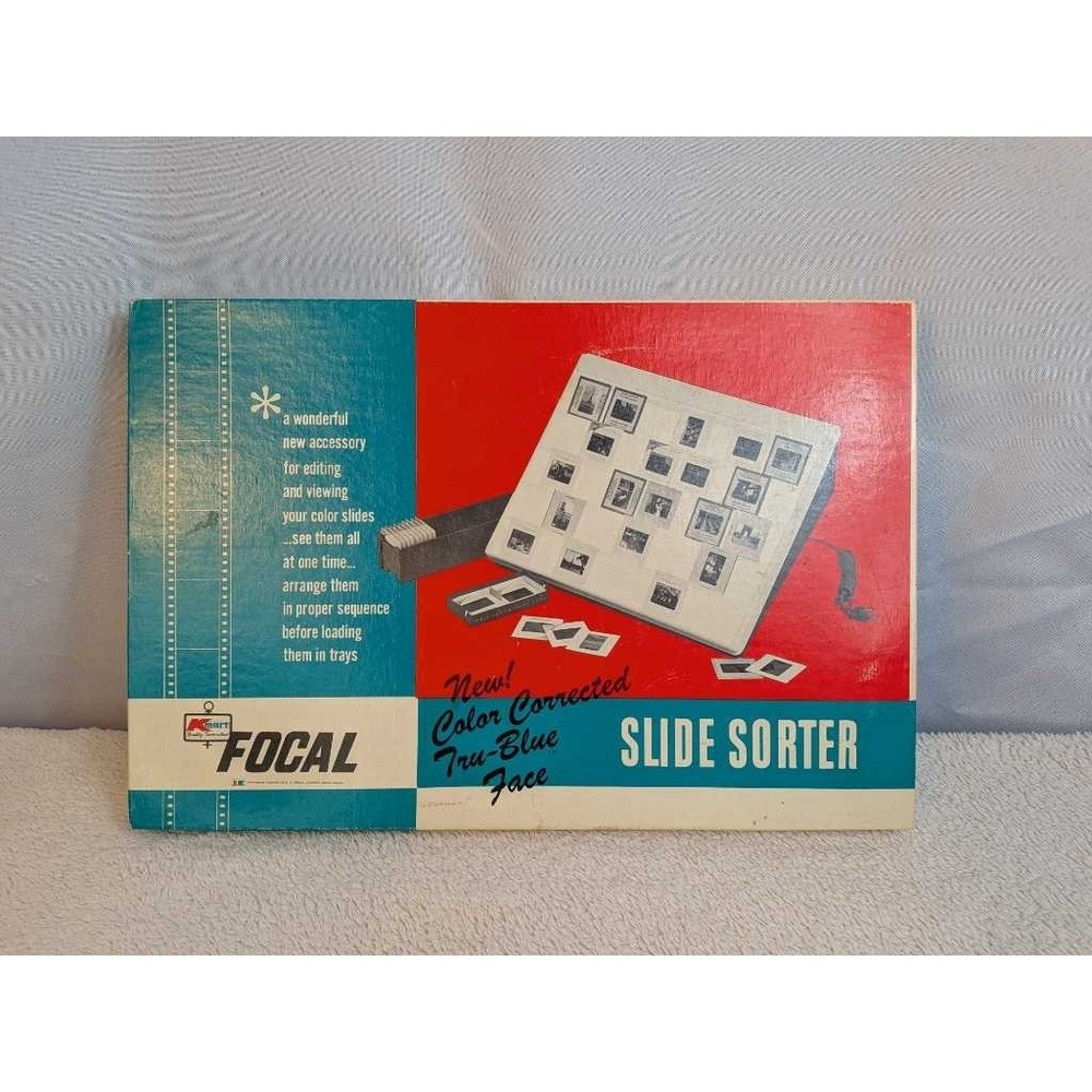 Focal SLIDE SORTER Color Corrected Tru-Blue Face Kmart Vintage Accessory